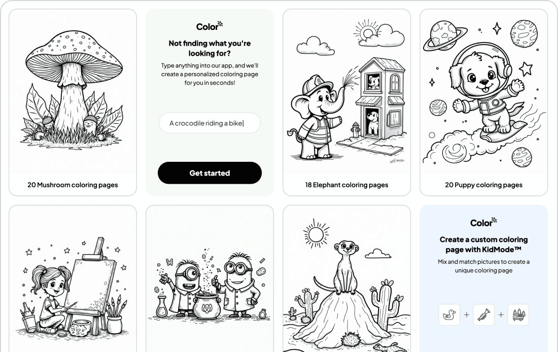 Enjoy our collection of free coloring pages