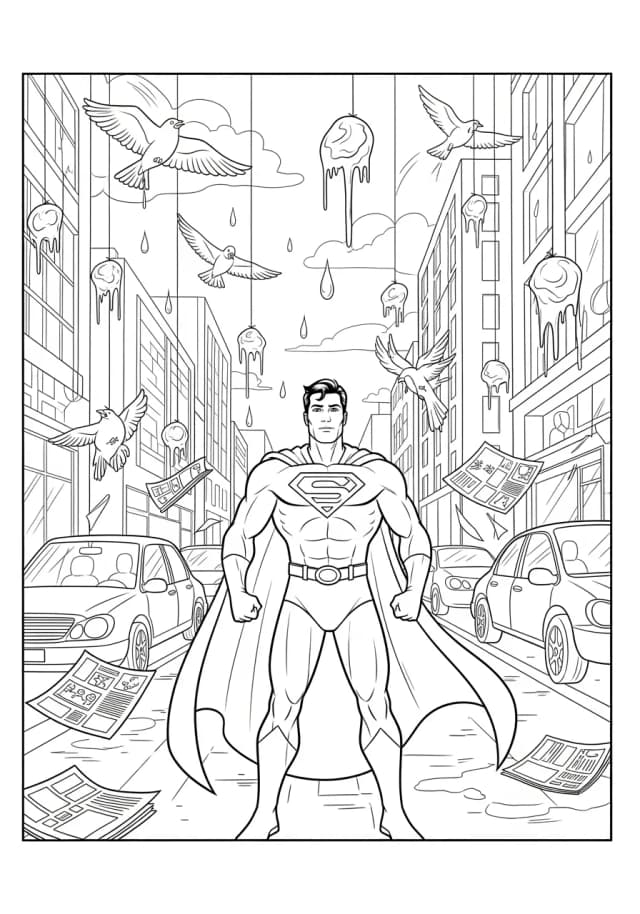 Superhero Coloring Pages
