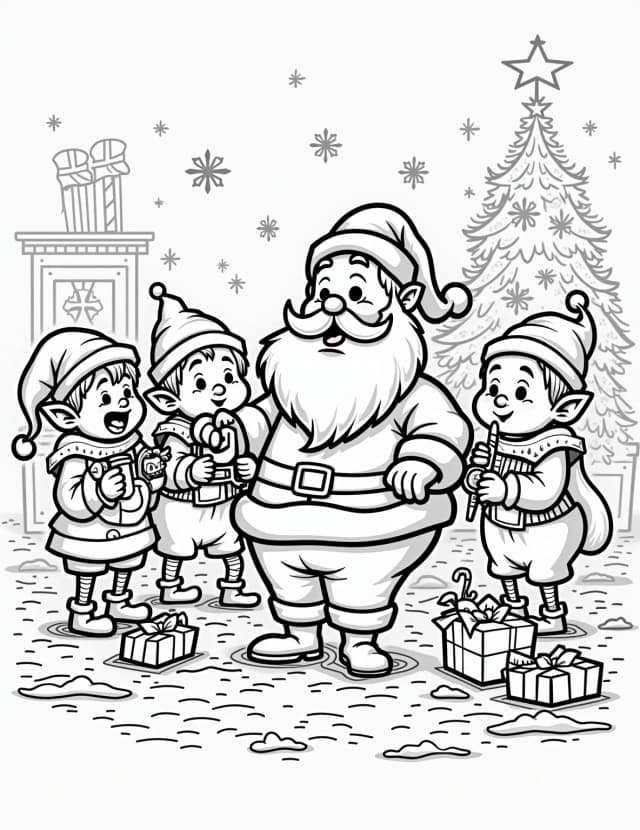 North pole coloring pages